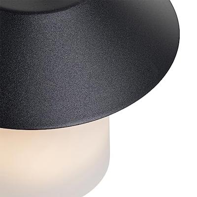 QAZQA Tafellamp mushroom zwart incl. LED oplaadbaar - Ivan