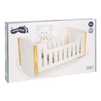 Small Foot - houten poppenbed wit little button - thumbnail