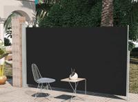 VidaXL Wind-/zonnescherm uittrekbaar 160x300 cm zwart - thumbnail
