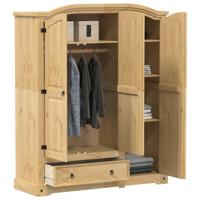 Kledingkast Corona 151,5x52x186 cm massief grenenhout - thumbnail
