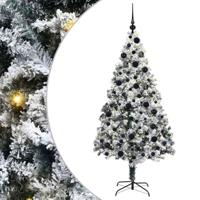 Kunstkerstboom met 300 LED Wit 180 cm PVC en Staal en Kunststof - thumbnail