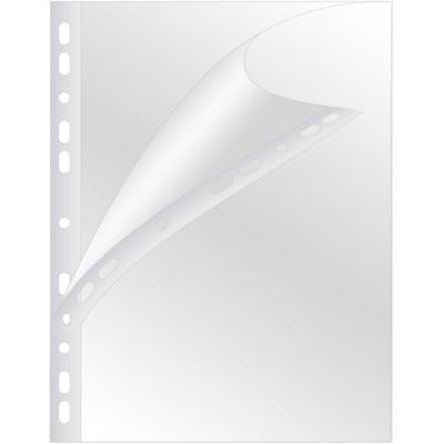 Q-CONNECT geperforeerde showtas A4 11-gaatsperforatie PP glanzend, pak van 100 stuks