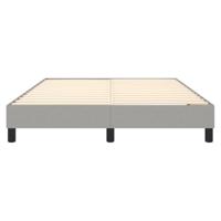 Boxspringframe stof lichtgrijs 140x190 cm - thumbnail
