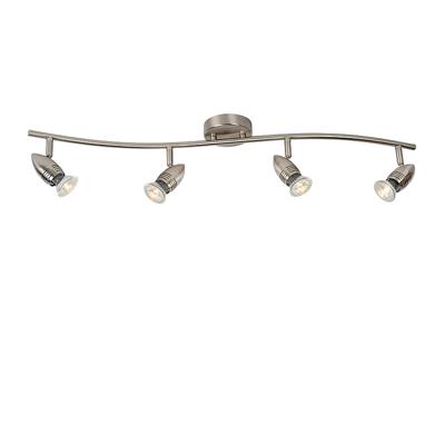Lucide CARO-LED - Plafondspot - LED - GU10 - 4x5W 2700K - Mat chroom