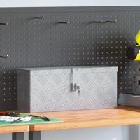 VidaXL Aluminium kist 48,5x14x20 cm zilverkleurig - thumbnail