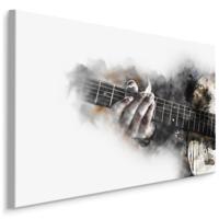 Schilderij - Gitaar spel (print op canvas) Premium Print - thumbnail