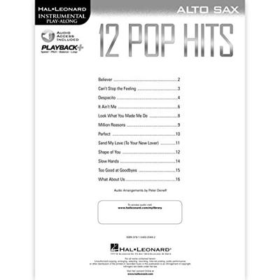 Hal Leonard 12 Pop Hits alto sax - thumbnail