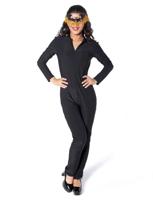 Catsuit jersey zwart - thumbnail