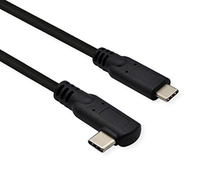 ROLINE USB 3.2 Gen 2x2 Kabel, Emark, C-C, M/M, 20Gbit/s, 100W, haaks, zwart, 1 m ROLINE USB 3.2 Gen 2x2 Kabel, Emark, C-C, M/M, 20Gbit/s, 100W, haaks, zwart, 1 m