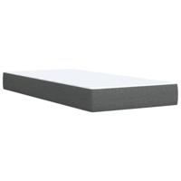Boxspring met matras stof donkergrijs 90x190 cm - thumbnail