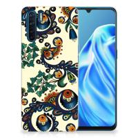 Siliconen Hoesje OPPO A91 Barok Flower - thumbnail