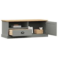 Tv-meubel VIGO 106x40x40 cm massief grenenhout grijs - thumbnail