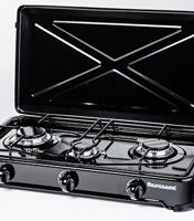 Ravanson K-03TB Zwart, Wit Aanrecht 60 cm Gaskookplaat 3 zone(s) - thumbnail