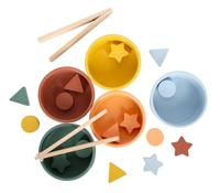 Montessori sorteerspel met tang small foot meerkleurig - thumbnail