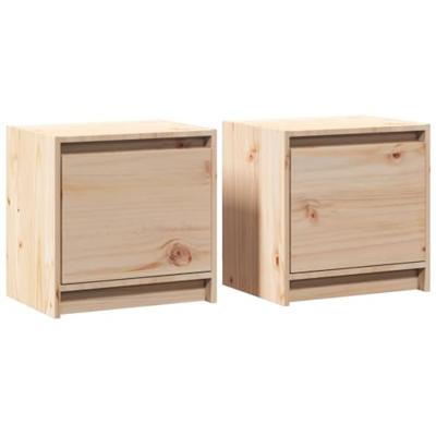 Nachtkastjes 2 st 40x30,5x40 cm massief grenenhout