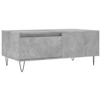 Salontafel 90x50x36,5 cm bewerkt hout betongrijs - thumbnail