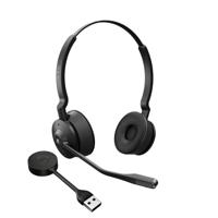 Jabra Engage 55 draadloze stereo headset met Link 400 USB-A DECT adapter - noise cancelling microfoon, groot bereik en gehoorbescherming - MS Teams gecertificeerd, werkt met andere platformen - zwart - thumbnail