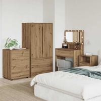 Opbergkast Artisan Eiken 60 x 48 x 81 cm Bewerkt hout - thumbnail