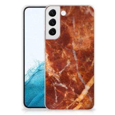 Samsung Galaxy S22 Plus | TPU | Siliconen hoesje | Marmer Bruin