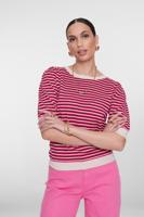 Geisha Pull Stripe Lrx 64066-14 Trui Korte Mouw 710 Kit Lurex/fuchsia/port - thumbnail