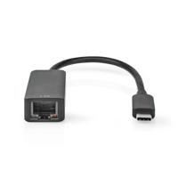 USB-Adapter | USB 3.2 Gen 1 | USB Type-C Male | RJ45 Female | 2.5 Gbps | 0.2 m | Rond | Verguld | PVC | Wit | Envelop - thumbnail