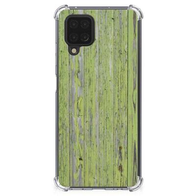 Samsung Galaxy A12 Stevig Telefoonhoesje Green Wood Samsung Galaxy A12 Stevig Telefoonhoesje Green Wood