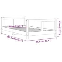 Kinderbedframe 80x160 cm massief grenenhout - thumbnail