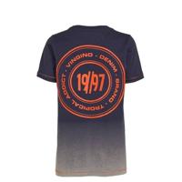 Vingino T-shirt Helon met printopdruk donkerblauw - thumbnail