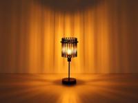 Globo Zwarte tafellampGorley met smoke glas Ø 15cm - 15698T - thumbnail