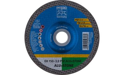 PFERD TOOLS EH 150-3,0 PSF ALU+STONE 61823326 Doorslijpschijf gebogen 150 mm 25 stuk(s) Aluminium, Non-ferrometaal, Titanium, Titaniumlegering, Gietijzer,