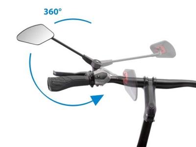 Krampe Klapbare spiegel kf cross zwart