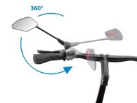 Krampe Klapbare spiegel kf cross zwart - thumbnail