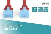 Digitus DK-1512-020/R RJ45 Netwerkkabel, patchkabel CAT 5e U/UTP 2.00 m Rood Verdraaide paren 1 stuk(s) - thumbnail
