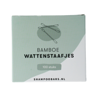 Bamboe wattenstaafjes 100 Stuks - thumbnail
