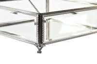 Doos-Juwelenkistje DKD Home Decor Transparant Zilverkleurig Metaal Kristal 25 x 21 x 10 cm - thumbnail
