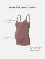 Noppies Evi Naadloze Sensil VoedingsTop Deep Taupe - thumbnail