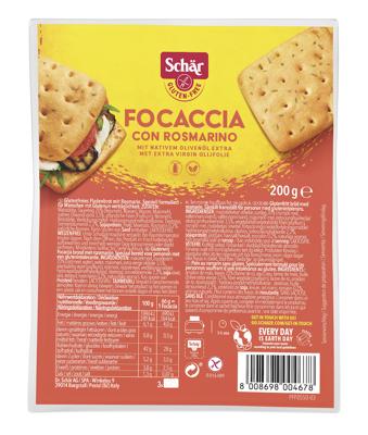 Schar Focaccia Rozemarijn Glutenvrij