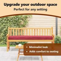 VidaXL Palet kussen wijnrood 200 x 40 x 8 cm oxford stof - thumbnail