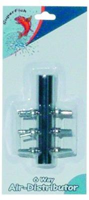 Rvs verdeelstuk 6 uitgangen Superfish - Superfish