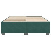 Bedframe zonder matras 200x200 cm fluweel donkergroen - thumbnail