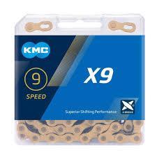 KMC fietsketting x9 ti-n goud 114 schakels