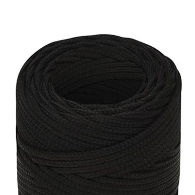 VidaXL Werktouw 2 mm 25 m polyester zwart VidaXL Werktouw 2 mm 25 m polyester zwart