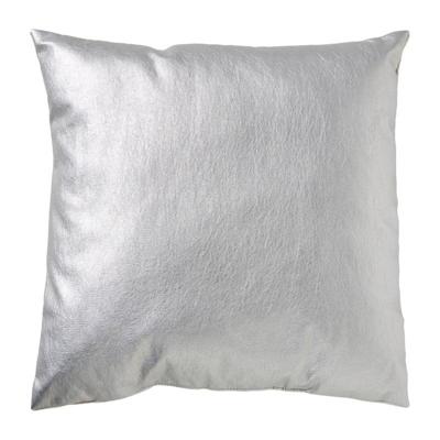 Kussen - zilverkleurig - 40x40 cm