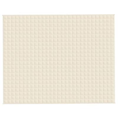 Verzwaringsdeken 235x290 cm 15 kg stof lichtcrmekleurig Verzwaringsdeken 235x290 cm 15 kg stof lichtcrmekleurig