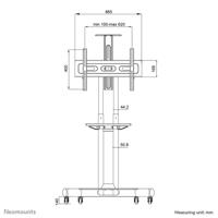 Neomounts NM-M1700BLACK TV-wagen 81,3 cm (32) - 190,5 cm (75) Vast, In hoogte verstelbaar - thumbnail