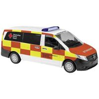 Busch 51105 H0 Hulpdienstvoertuig Mercedes Benz Vito Duitse Rode Kruis Dortmund - thumbnail