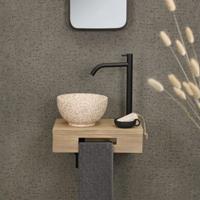 Fonteinplank Differnz Hout 40x25x10cm Licht Eiken - thumbnail