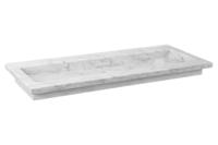 Wastafel Forzalaqua Nova Gepolijst 120.5x51.5x9.5 cm Carrara Zonder Kraangat - thumbnail