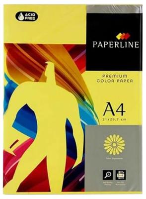 Printpapier Fabrisa Paperline Premium A4 80 g/m² 500 Lakens Geel (5 Stuks)