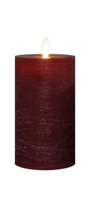 Stompkaars-USB wax 12,5x7,5 cm bordeaux Anna's Collection - Annas collection